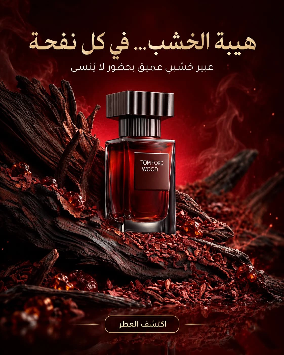 Social media design for a perfume product